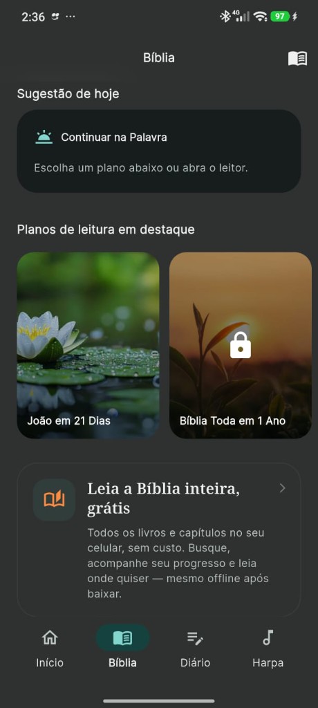 Tela do Meu Refúgio.
